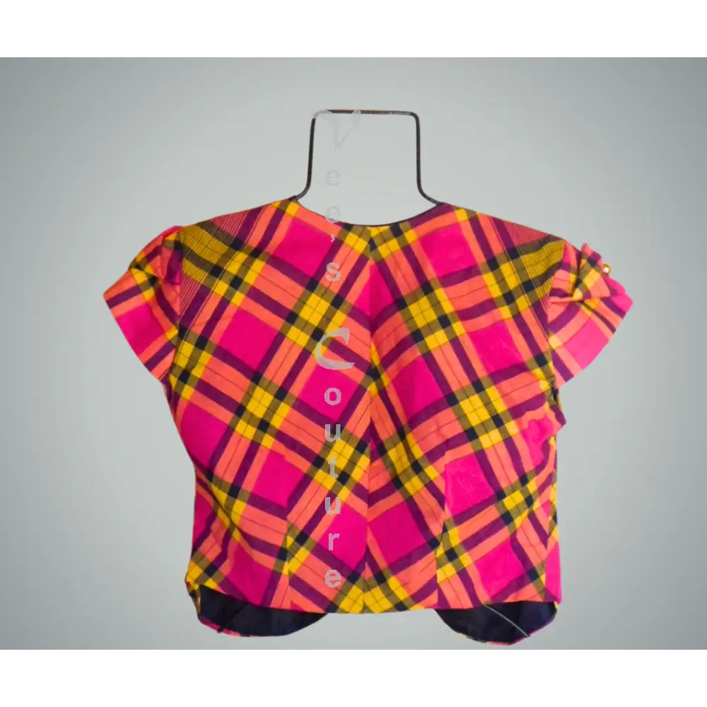 Pink Madras Bolero Bolero